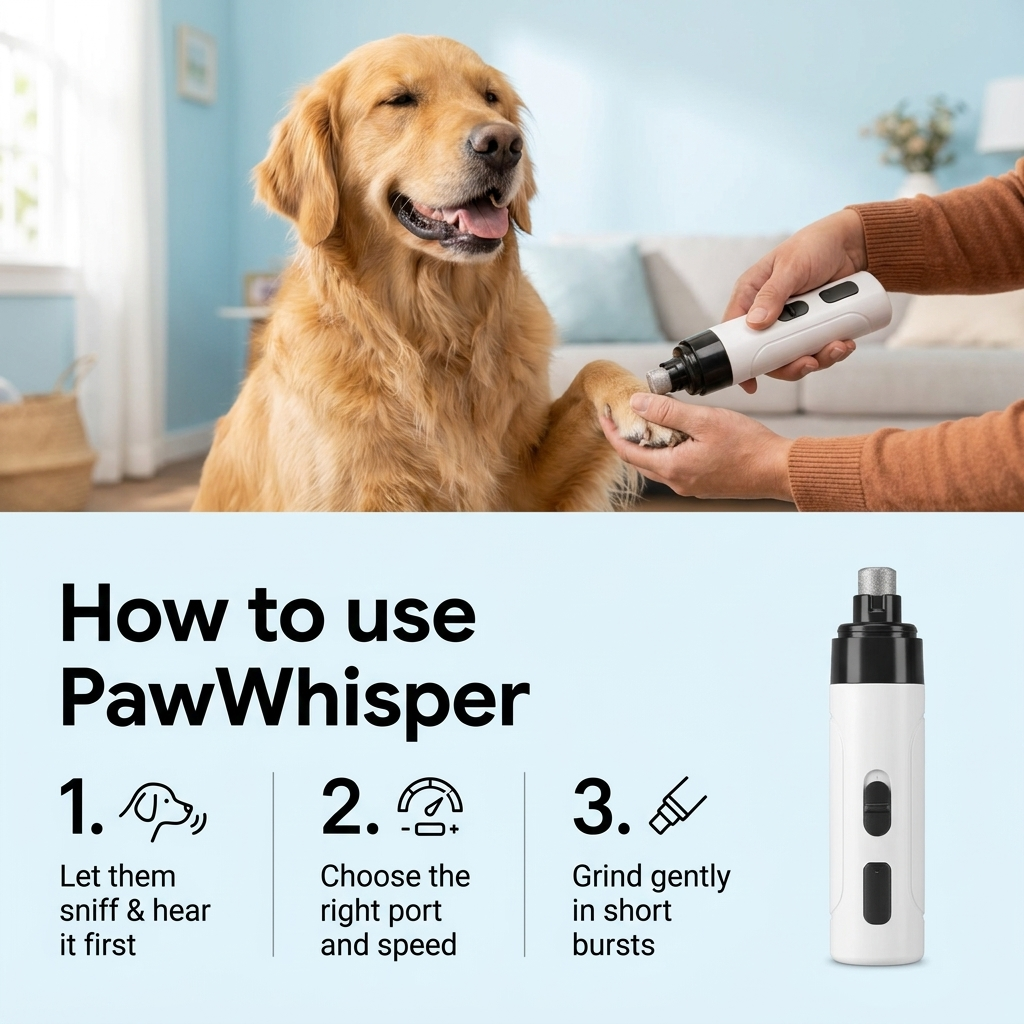 PawWhisper – Quiet Pet Nail Grinder