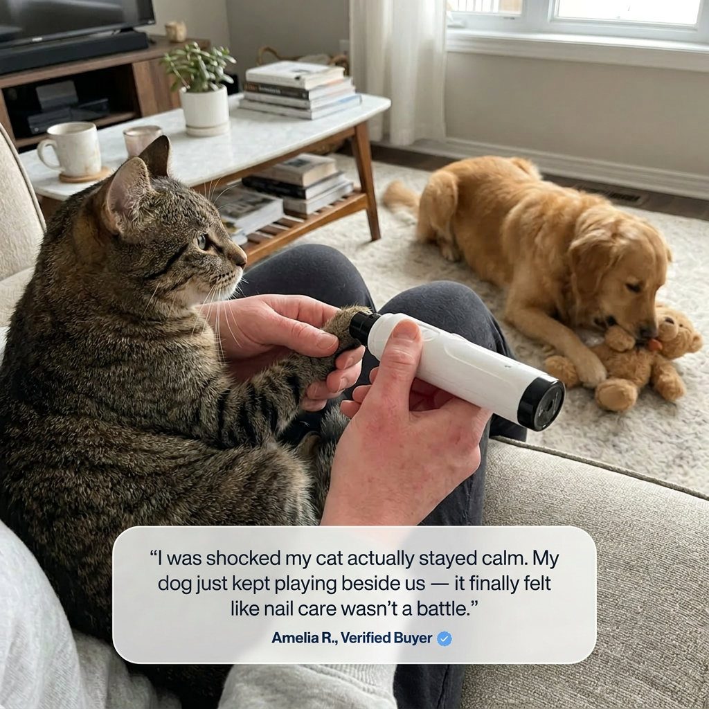PawWhisper – Quiet Pet Nail Grinder